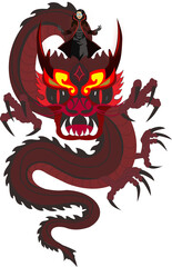 red dragon vector