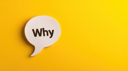 Simple speech bubble why