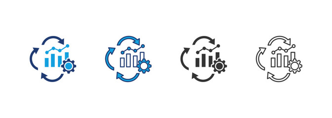 Kaizen Icon Set Multiple Style Collection