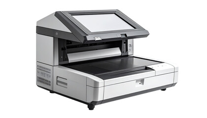 Modern flatbed scanner with display
