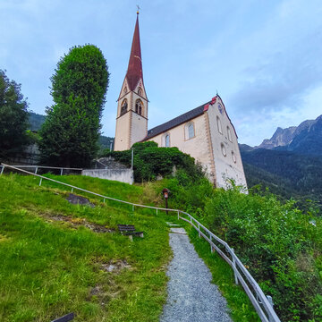 Parrkirche Oetz, &Ouml;tztal, Tirol, &Ouml;sterreich