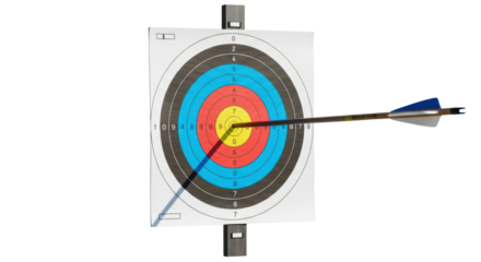 Isolated Archery Target