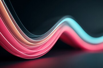 Vivid color neon abstract lines high resolution picture