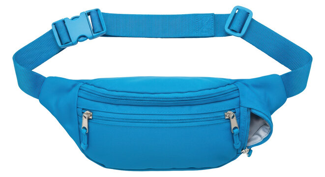 Isolated Blue Fanny Pack