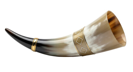 Isolated Drinking Horn