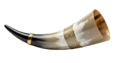 Isolated Drinking Horn