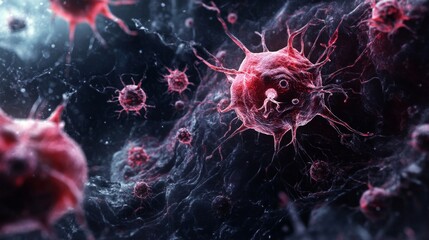 Exploring the Chaotic Microcosm of Necrosis Through the Lens of Bacteria and Viruses