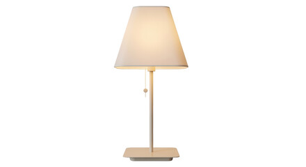 Isolated Bedside Lamp with Shade