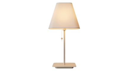 Isolated Bedside Lamp with Shade
