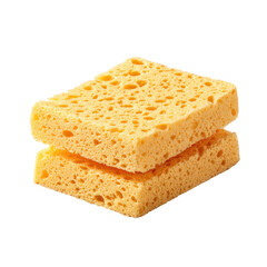 Two yellow sponges stacked