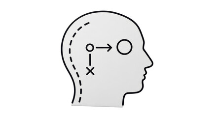 Isolated Head with Plan