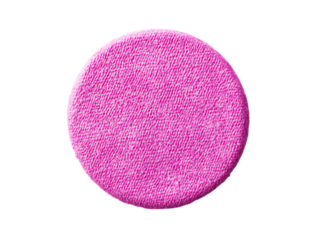 Textured pink oval shape isolated on transparent background