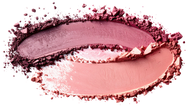 Swirling cosmetic powder shades