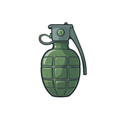 Illustration of a green grenade