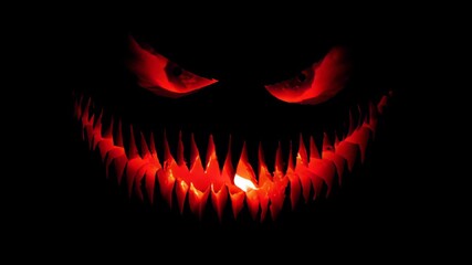 Spooky halloween decorations home graphic design dark environment close-up view frightening concept