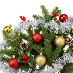 Fototapeta premium christmas tree decorations