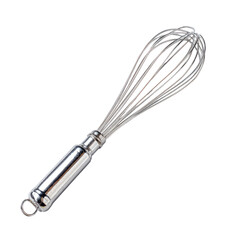 Stainless steel whisk with a handle