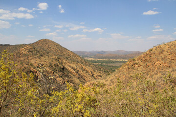  Nature in the Vredefort Dome area is characterized by its unique, rugged Bushveld landscape,...
