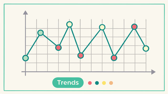 Colorful Line Graph Showing Trends chart data