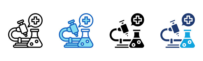 Laboratory icon Multi Style Vector Illustration