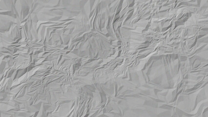 White and Gray Wrinkled Paper Texture – Crumpled Folded Background for Vintage, Grunge, and Minimal Design Projects