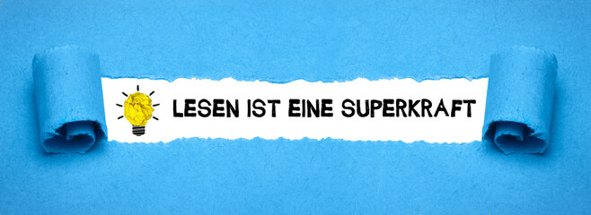 Lesen ist eine Superkraft	

