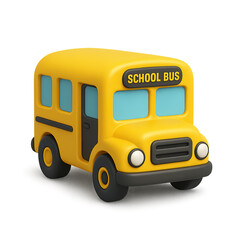3D icon School Bus