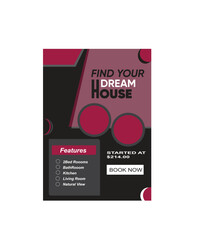 Modern house flyer design 