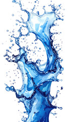 Abstract water splash