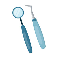 Dental Mirror and Explorer Tool Set – Essential Instruments for Oral Examination and Diagnosis