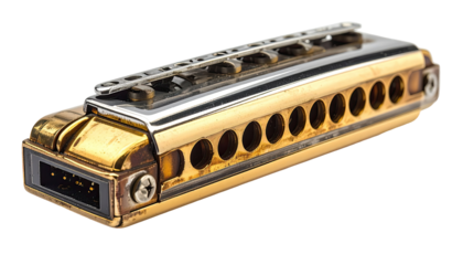 Golden harmonica in profile