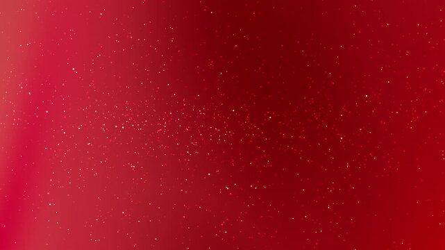Blurred red texture with scattered white particles. Suitable for backgrounds, prints, or abstract design projects with a vibrant touch.
