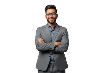 Tech startup marketing strategist, hispanic guy isolated