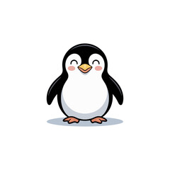 Fototapeta premium Cute Happy Cartoon Penguin
