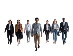 Untitled design - Confident Pedestrians Multi-Ethnic Set PNG