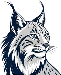 Lynx Head – Wild Cat Illustration