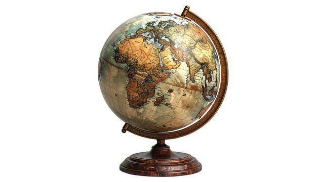 Antique-style world globe