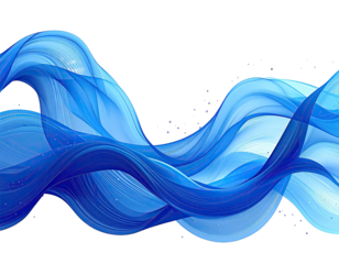 Abstract flowing blue waves (4)