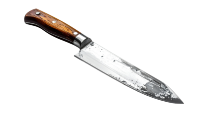 Kitchen knife, angled view