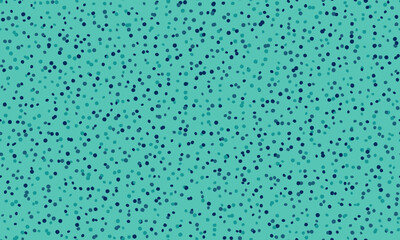 Abstract teal background with scattered dark teal dots.  Perfect for websites, social media, or print projects needing a playful, subtle texture. Evokes feelings of calm, serenity, and celebration.