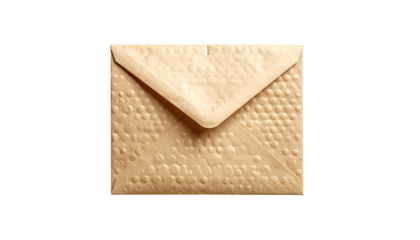A closed light beige envelope