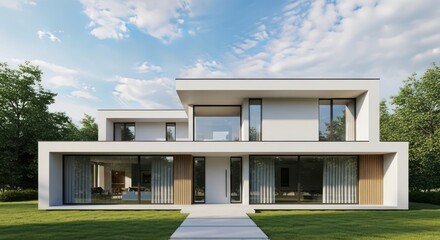 Modern Minimalist House Exterior Design.