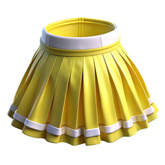 Yellow pleated skirt apparel fashion style