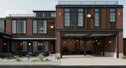 Modern urban building with contemporary architectural design.