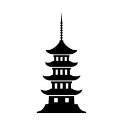 Japanese Pagoda Silhouette Vector Illustration

 

 
