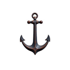Exploring a Ship's Anchor Art Installation Coastal Harbor Photography Nautical Scene Artistic Perspective Isolated on transparent background	