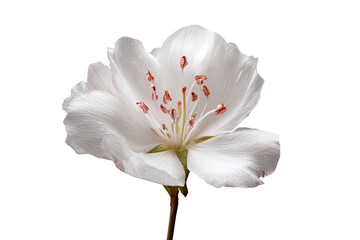 Close-up of a single, delicate white flower