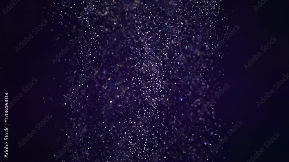 Wall mural abstract particle shower resembling falling stardust in a seamless loop vfx, backdrop, texture