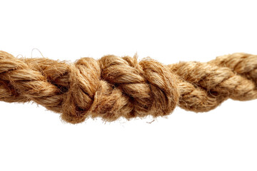 Close-up of a braided rope knot
