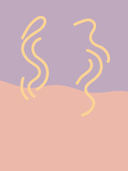 Abstract Wavy Lines Background